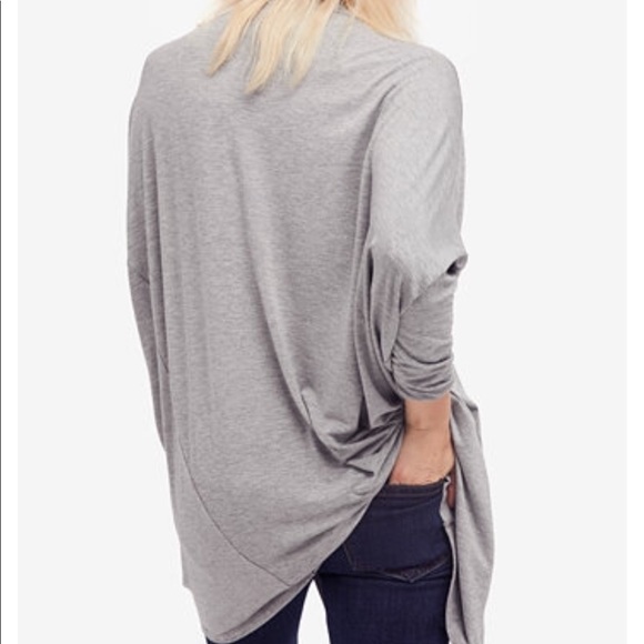 💥💥Free People Grey Terry Oversized Tunic Small - Picture 4 of 7